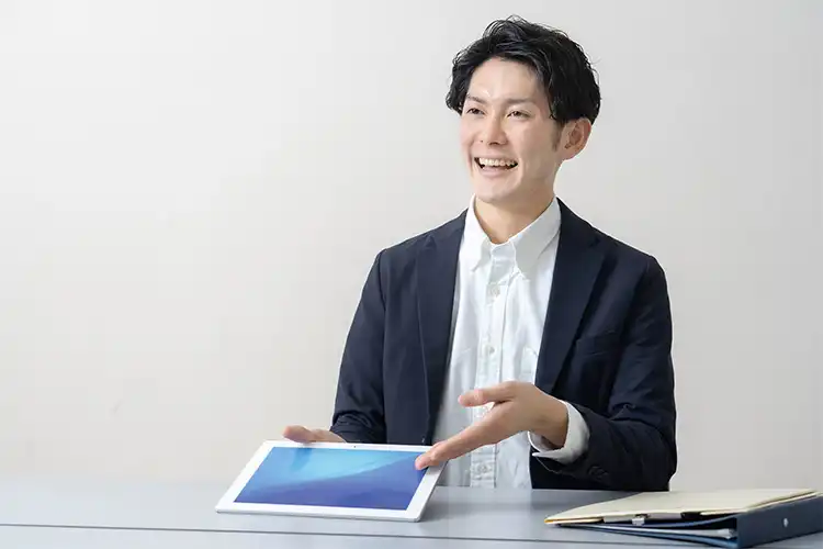 営業の方に
