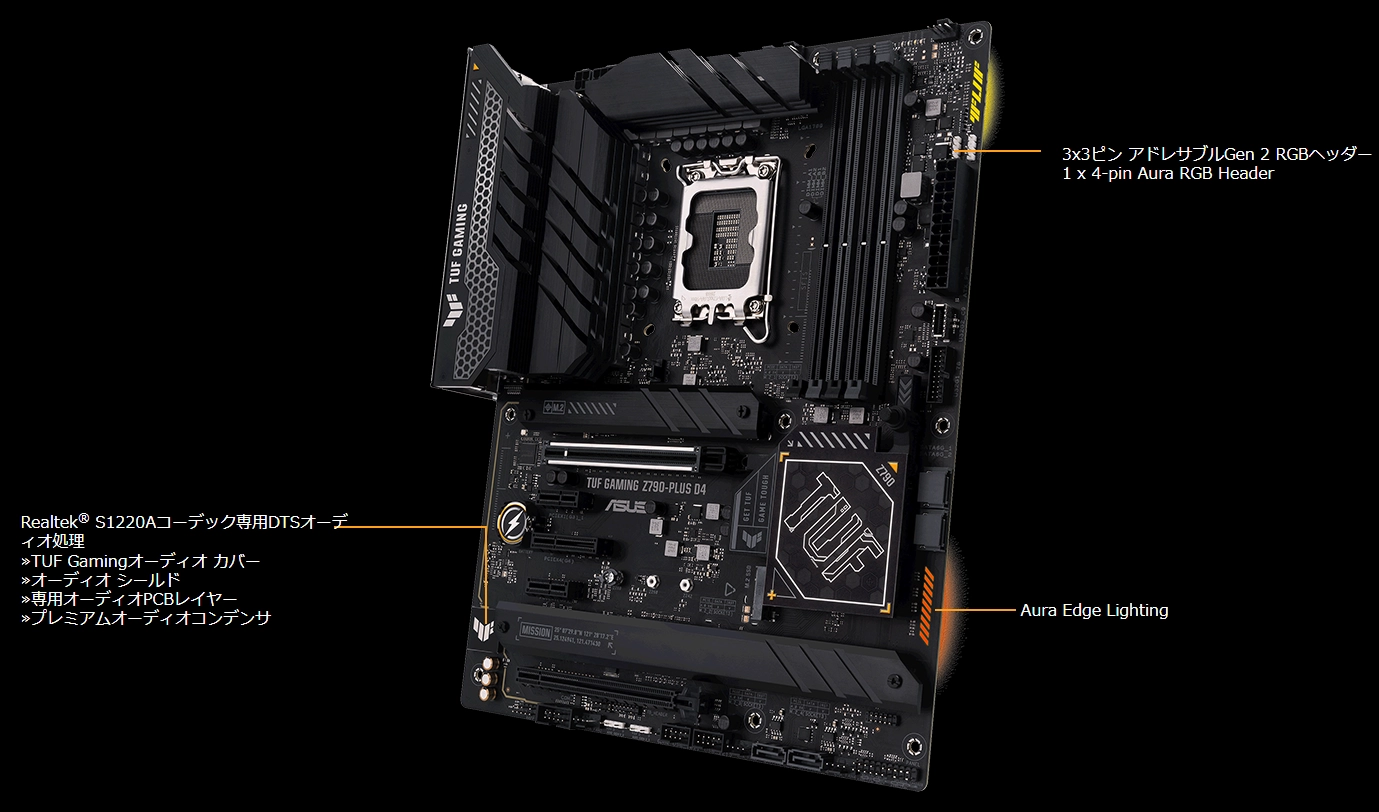 ASUS TUF GAMING Z790-PLUS D4 (Z790 1700 ATX)_ゲームに没頭