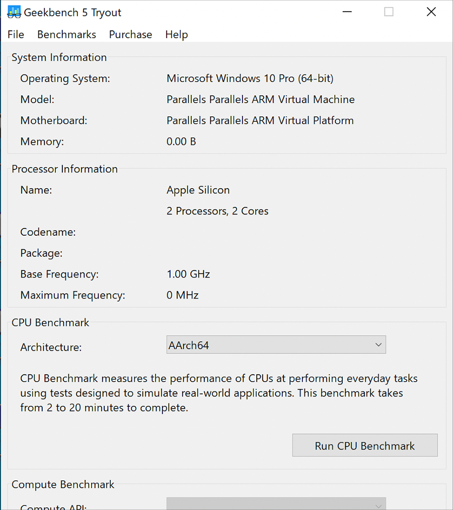 GeekbenchはCPU（プロセッサ）の性能を計測できます。