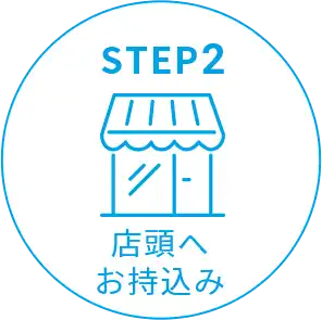 店頭へお持込み