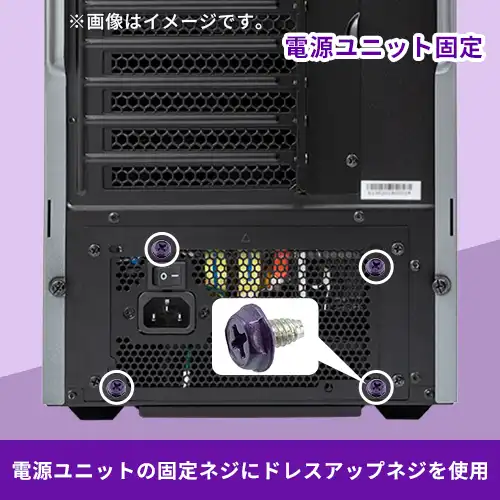 ドレスアップ用カラーネジ（パープル）