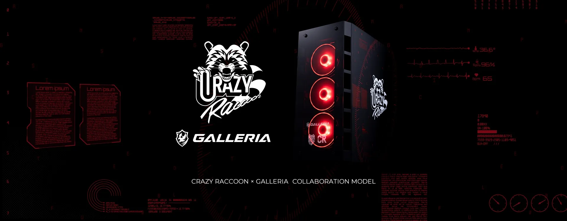 GALLERIA CRA7C-R47 Crazy Raccoon コラボモデル（CRA7C-R47）12673 