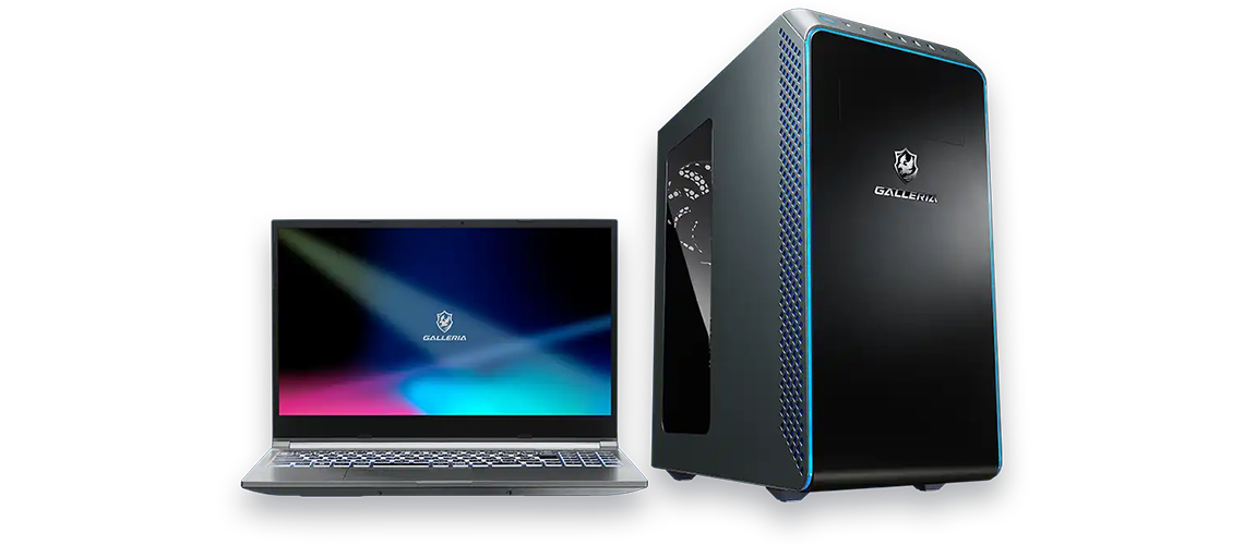 ガレリアのデスクトップPCとノートPC