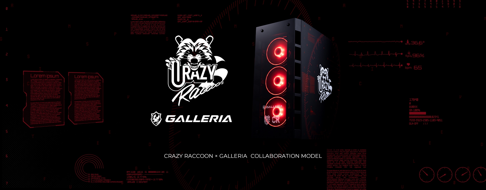 GALLERIA Crazy Raccoon COLLABORATION MODEL｜ドスパラ公式通販サイト
