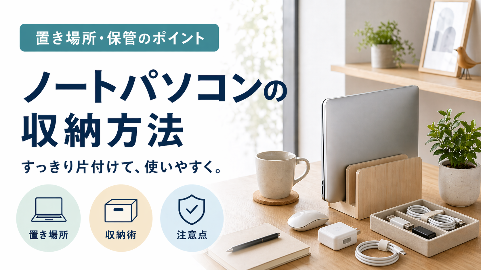 ノートパソコンの収納方法｜置き場所・保管時のポイントを解説