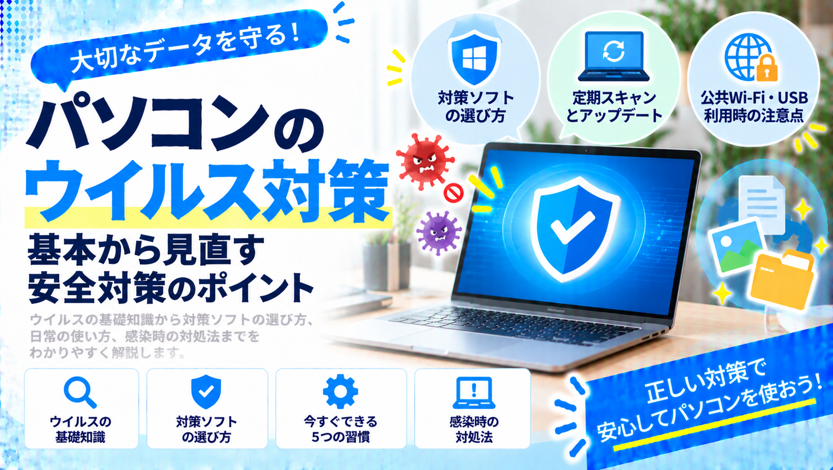 パソコンのウイルス対策を見直そう｜安心して使うための基礎知識と実践方法