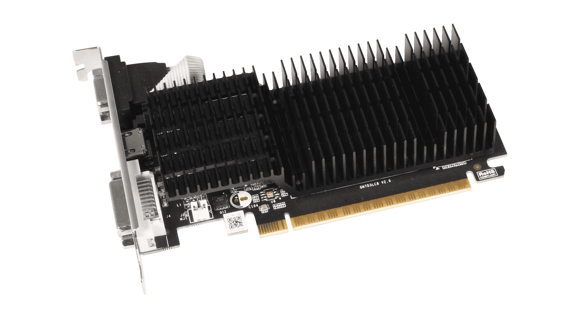 玄人志向 GF-GT710-E1GB/HS (GeForce GT 710 1GB)_ファンレス静音モデル