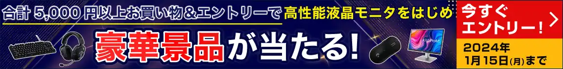 冬の大感謝祭 選べる豪華景品