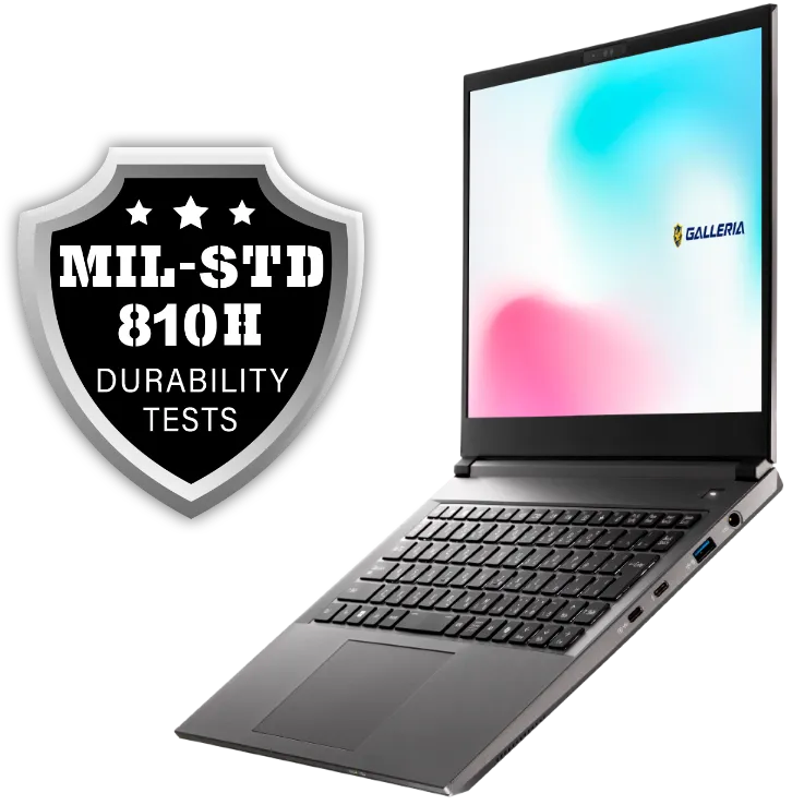 GALLERIA DL9R-IG-C4A アメリカ国防総省制定MIL規格