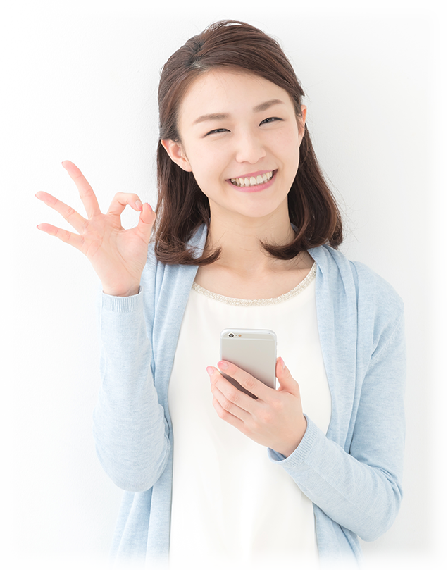 スマホと女性