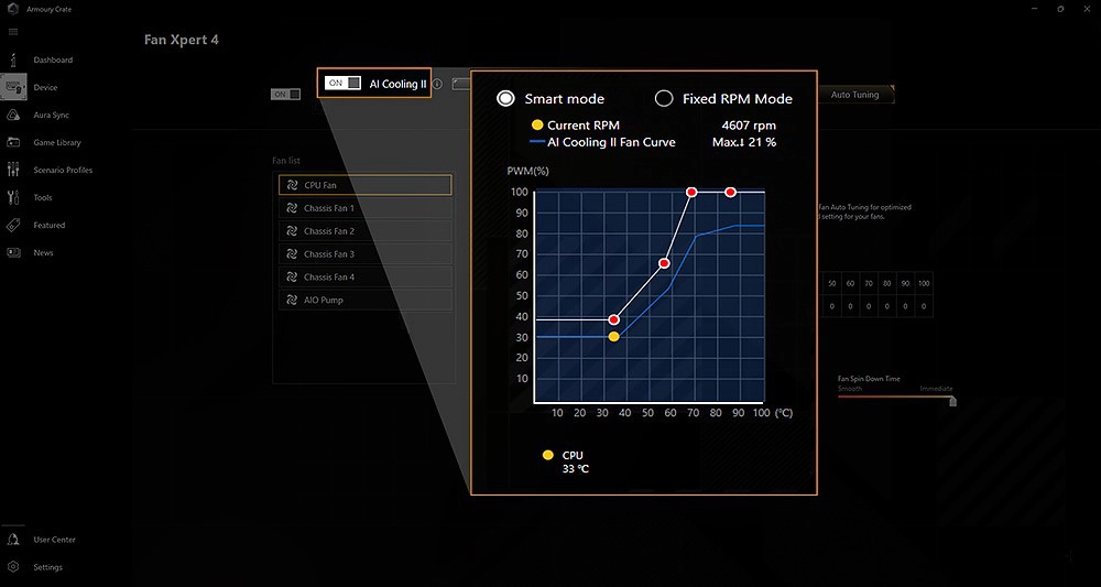 ASUS TUF GAMING Z790-PLUS D4 (Z790 1700 ATX)_AI Cooling II