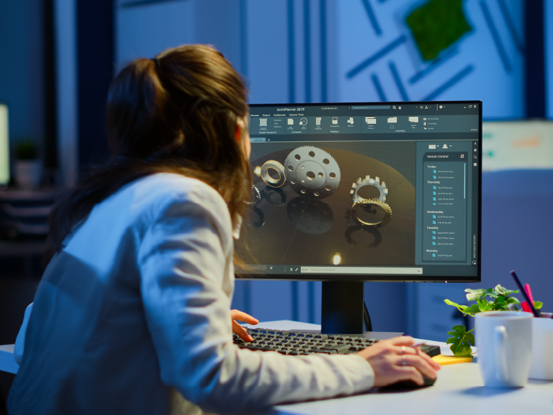 暗い部屋でノートパソコンを使う人