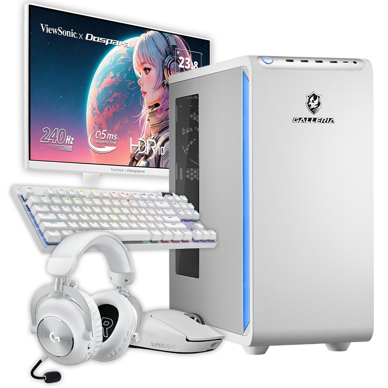 GALLERIA XPR7A-R57-WL Ryzen 7 7700搭載 ホワイトカラーセット『Minecraft: Java ＆ Bedrock Edition for PC、PC Game Pass同梱版』