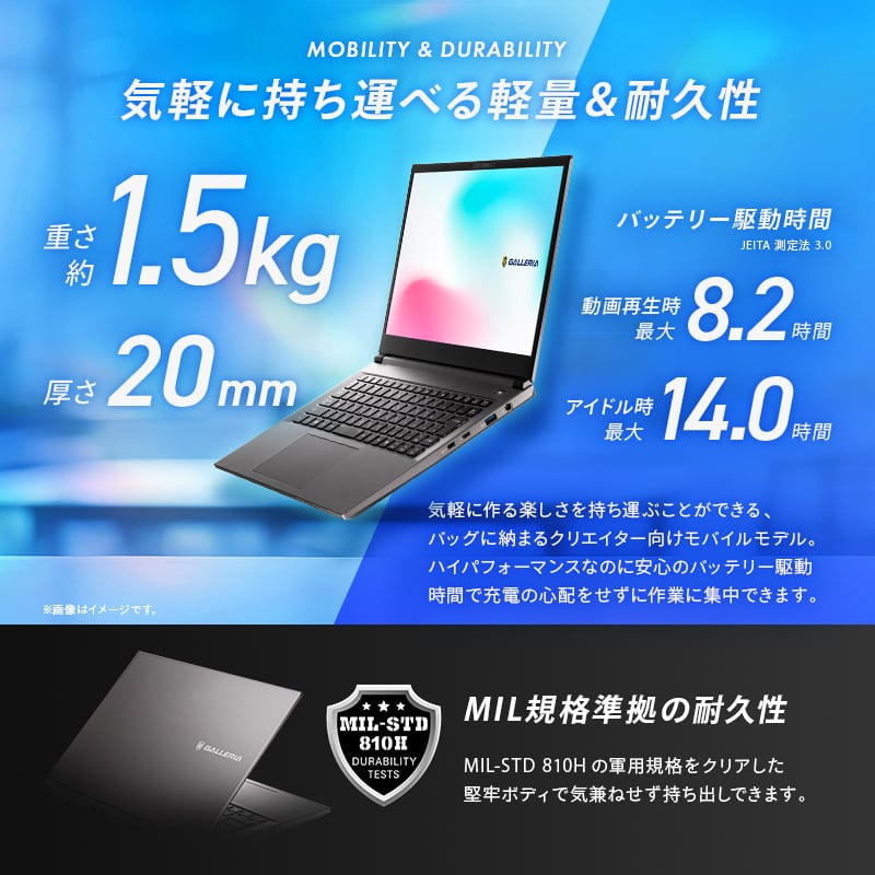 GALLERIA DL9R-IG-C4A Adobe Creative Cloud推奨スペックモデル