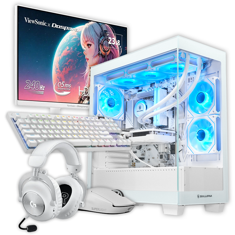 GALLERIA FPC7A-R57-WCL Logicoolホワイトセット（液晶モニター付属）『Minecraft: Java ＆ Bedrock Edition for PC、PC Game Pass同梱版』