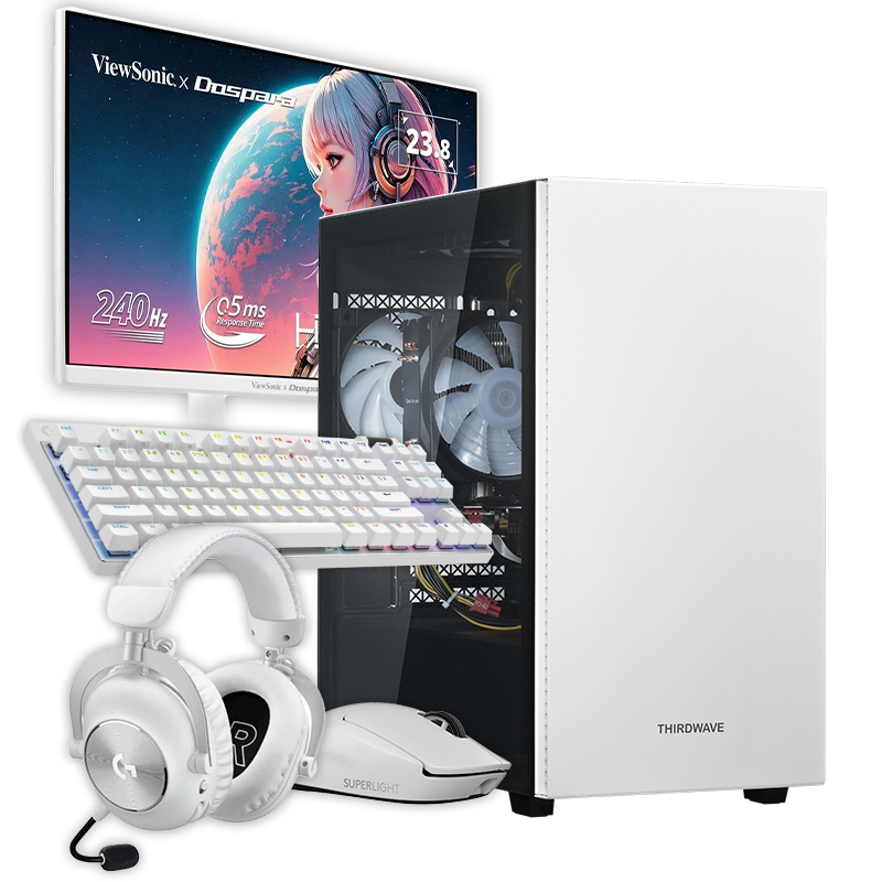 THIRDWAVE AD-R7A57A-01W Ryzen7 7700搭載 ホワイトカラーセット『Minecraft: Java ＆ Bedrock Edition for PC、PC Game Pass同梱版』